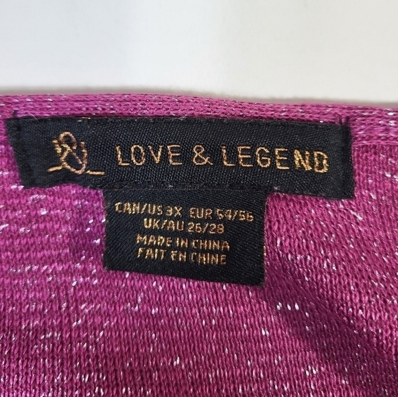 Love & Legend Pink Sparkle Blouse - Picture 8 of 9